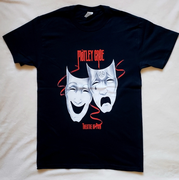 Motley Crue T-Shirt Uomo | Maglietta Unisex Vintage World Tour Devil | 100% Cotone Morbido, Licenza Ufficiale, Nero